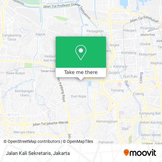 Jalan Kali Sekretaris map