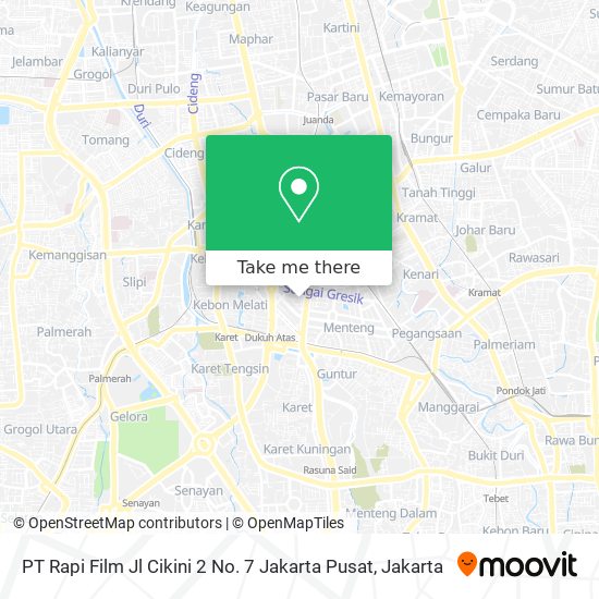PT Rapi Film Jl Cikini 2 No. 7 Jakarta Pusat map