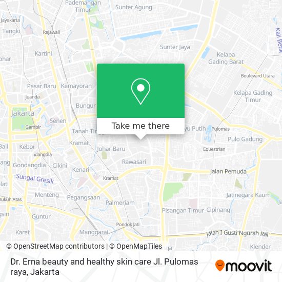 Dr. Erna beauty and healthy skin care Jl. Pulomas raya map