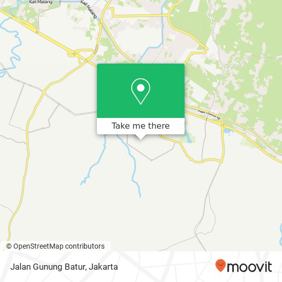 Jalan Gunung Batur map