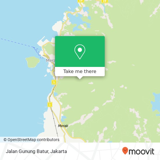 Jalan Gunung Batur map