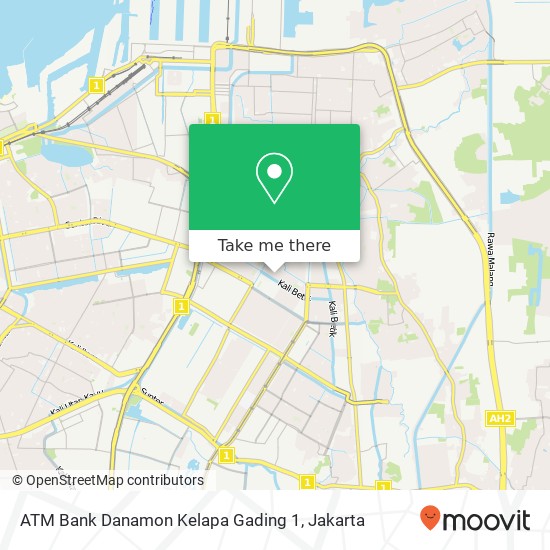 ATM Bank Danamon Kelapa Gading 1 map