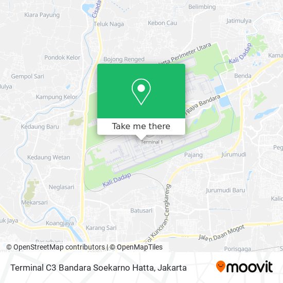 Terminal C3 Bandara Soekarno Hatta map