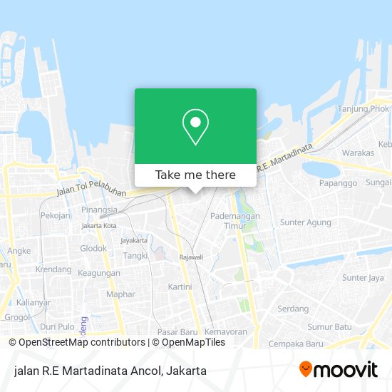 jalan R.E Martadinata Ancol map