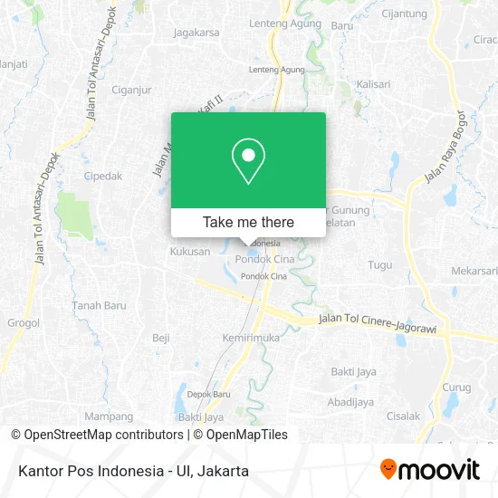 Kantor Pos Indonesia - UI map