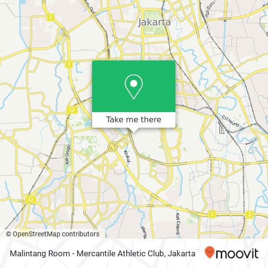 Malintang Room - Mercantile Athletic Club map