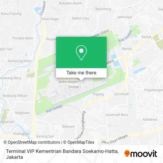 Terminal VIP Kementrian Bandara Soekarno-Hatta map