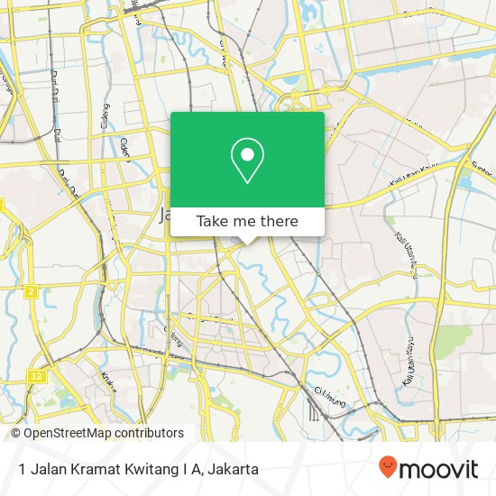 1 Jalan Kramat Kwitang I A map