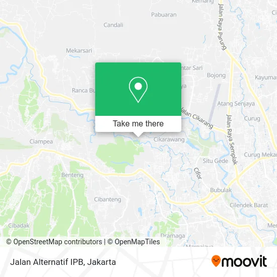 Jalan Alternatif IPB map