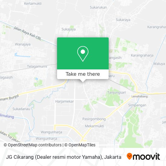 JG Cikarang (Dealer resmi motor Yamaha) map