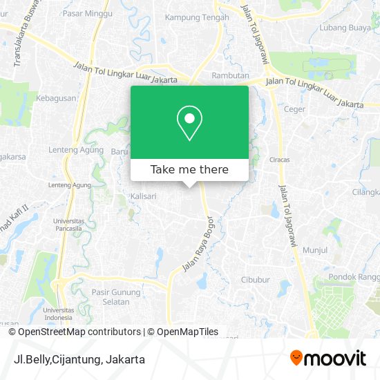 Jl.Belly,Cijantung map