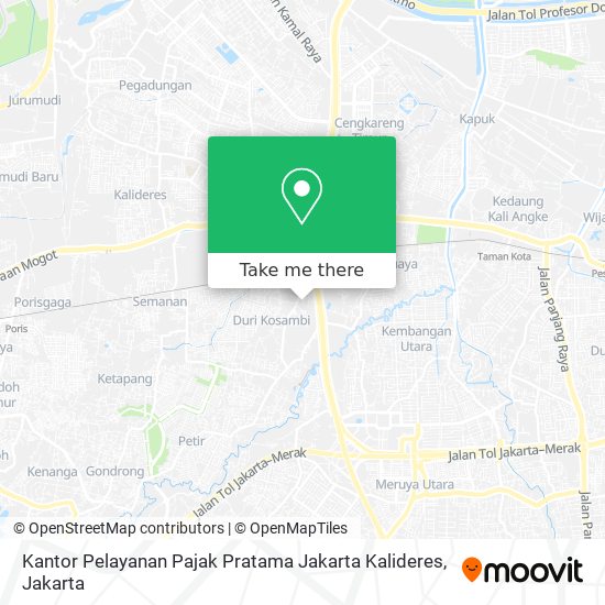 Kantor Pelayanan Pajak Pratama Jakarta Kalideres map