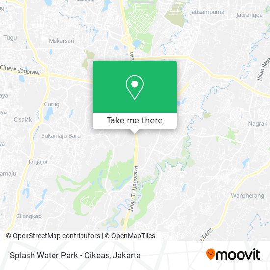 Splash Water Park - Cikeas map