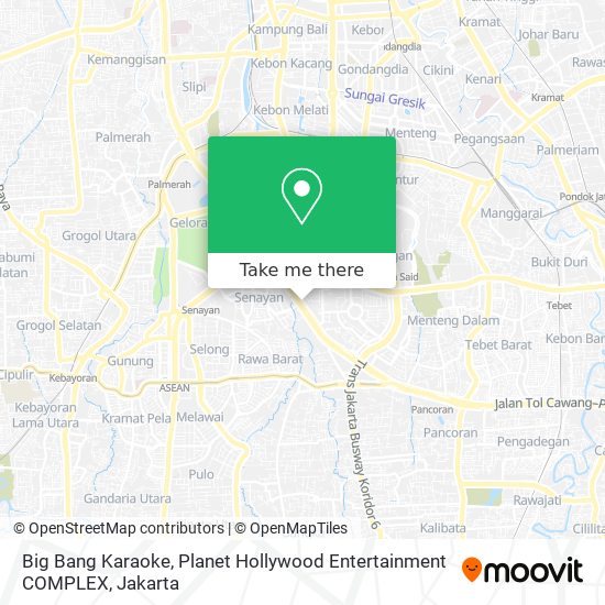 Big Bang Karaoke, Planet Hollywood Entertainment COMPLEX map