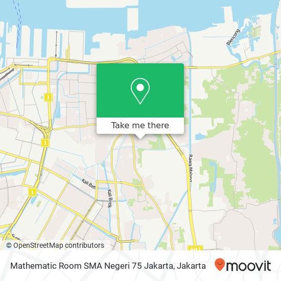 Mathematic Room SMA Negeri 75 Jakarta map