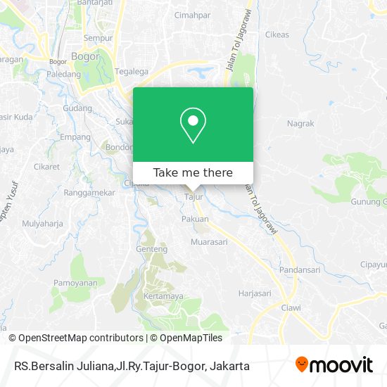 RS.Bersalin Juliana,Jl.Ry.Tajur-Bogor map