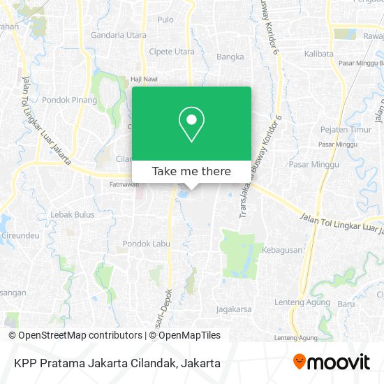 KPP Pratama Jakarta Cilandak map