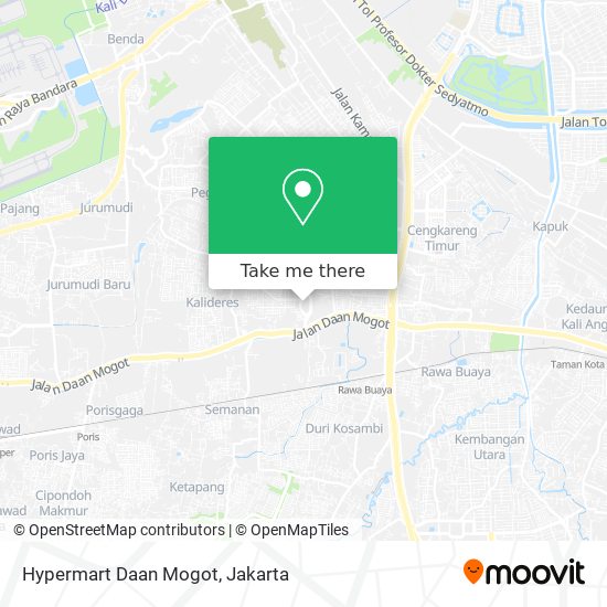 Hypermart Daan Mogot map