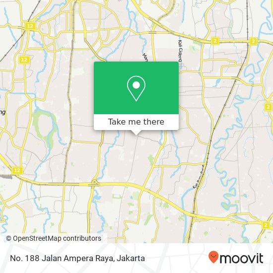 No. 188 Jalan Ampera Raya map