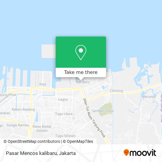 Pasar Mencos kalibaru map