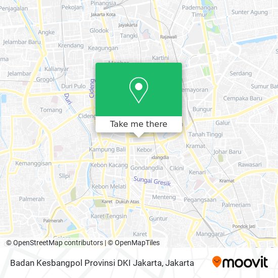 Badan Kesbangpol Provinsi DKI Jakarta map