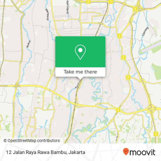 12 Jalan Raya Rawa Bambu map