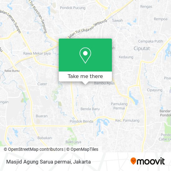 Masjid Agung Sarua permai map