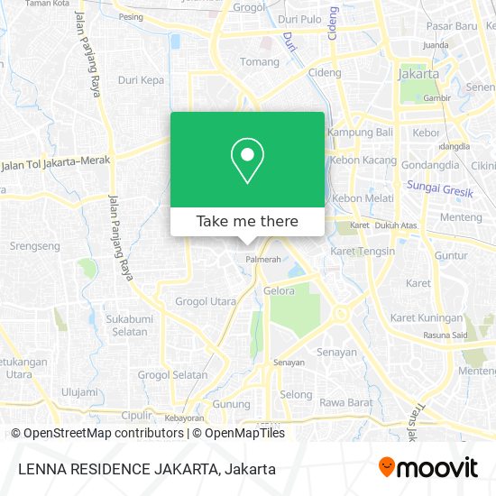 LENNA RESIDENCE JAKARTA map