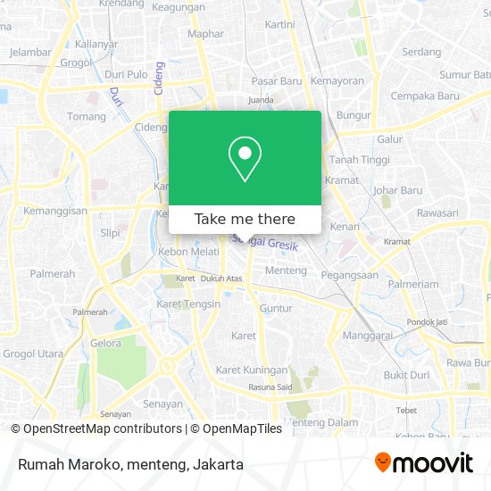 Rumah Maroko, menteng map