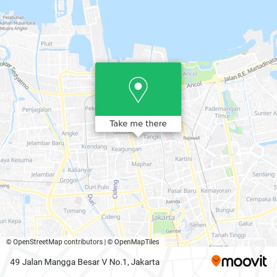 49 Jalan Mangga Besar V No.1 map