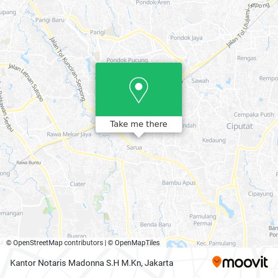 Kantor Notaris Madonna S.H M.Kn map