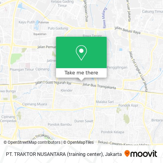 PT. TRAKTOR NUSANTARA (training center) map