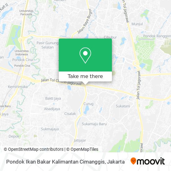 Pondok Ikan Bakar Kalimantan Cimanggis map