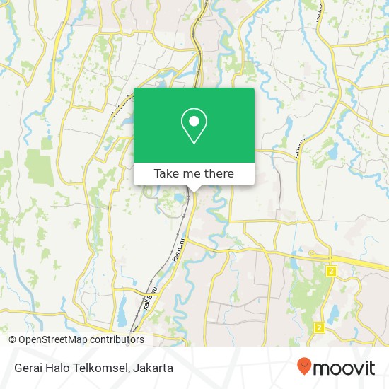 Gerai Halo Telkomsel map