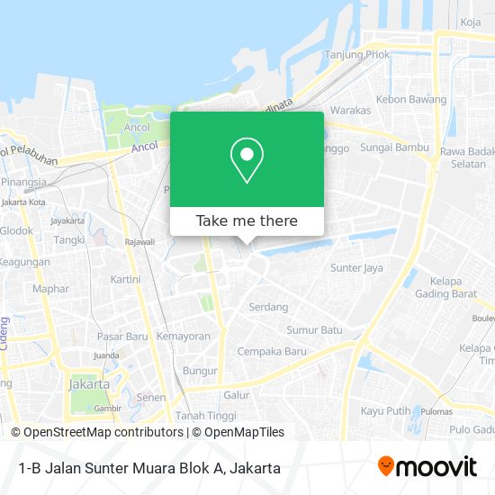 1-B Jalan Sunter Muara Blok A map