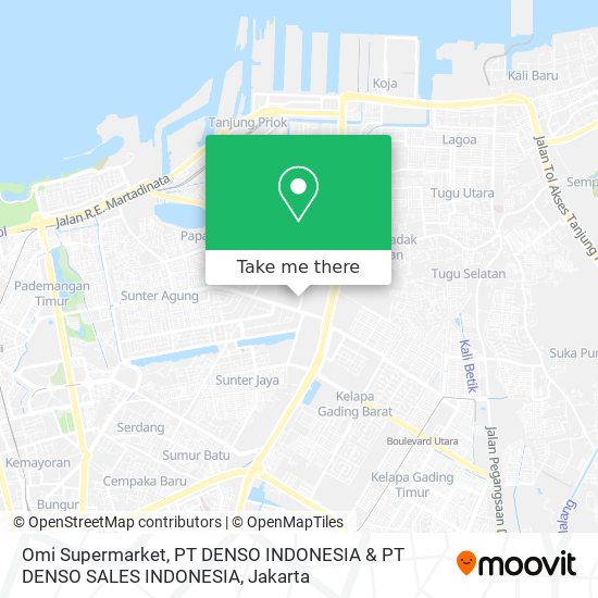 Omi Supermarket, PT DENSO INDONESIA & PT DENSO SALES INDONESIA map