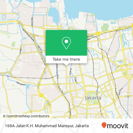 168A Jalan K.H. Muhammad Mansyur map