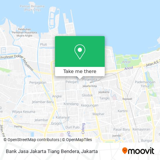 Bank Jasa Jakarta Tiang Bendera map