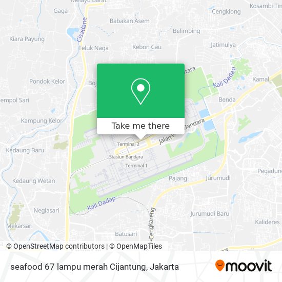 seafood 67 lampu merah Cijantung map