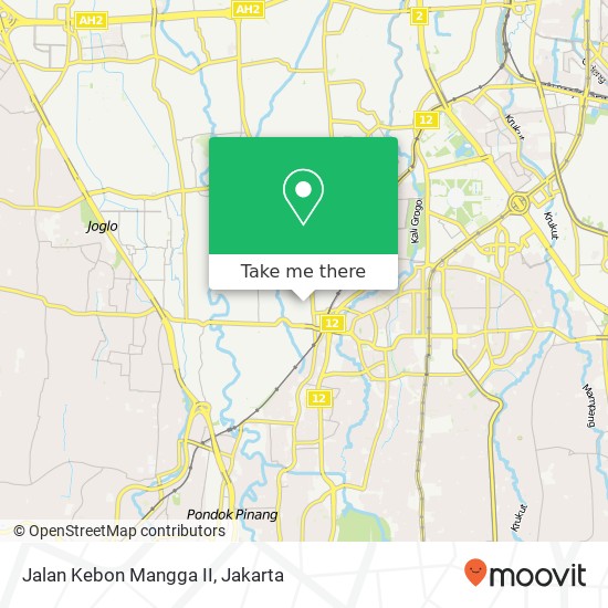 Jalan Kebon Mangga II map
