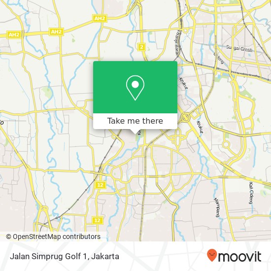 Jalan Simprug Golf 1 map