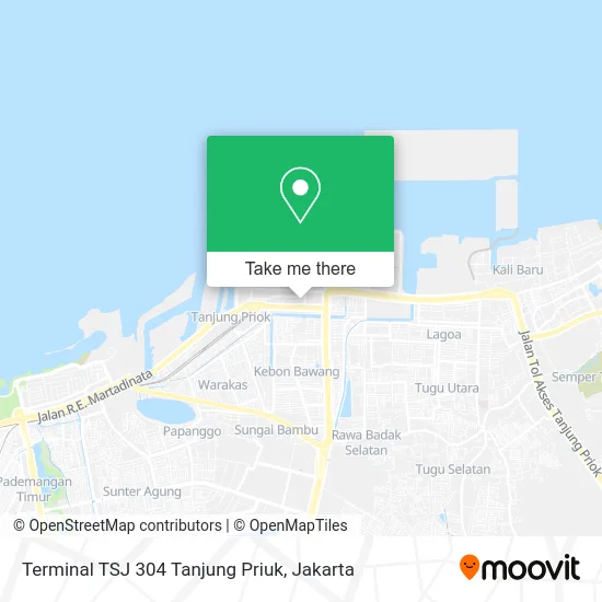 Terminal TSJ 304 Tanjung Priuk map