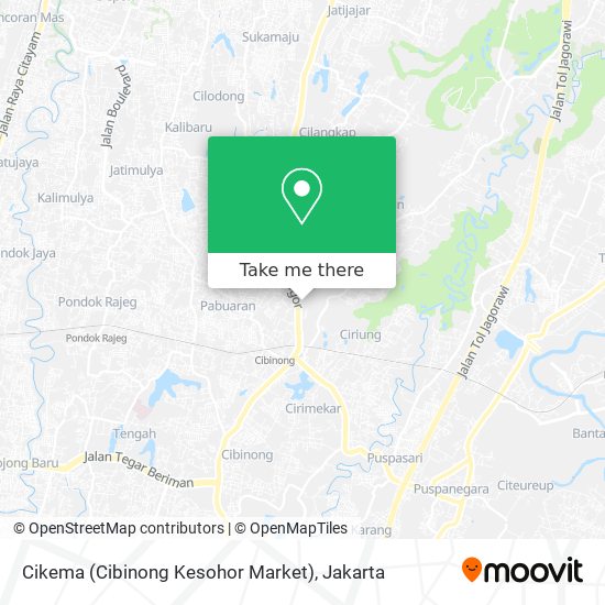 Cikema (Cibinong Kesohor Market) map