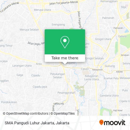 SMA Pangudi Luhur Jakarta map
