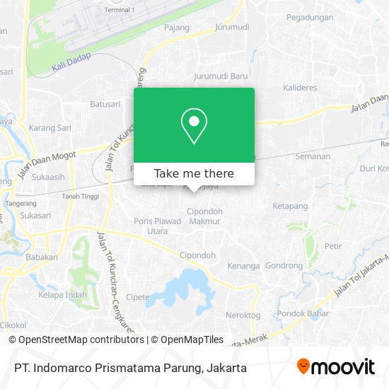 PT. Indomarco Prismatama Parung map