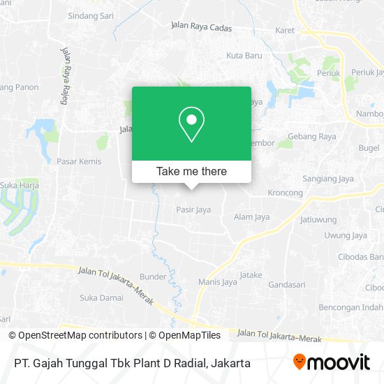 PT. Gajah Tunggal Tbk Plant D Radial map