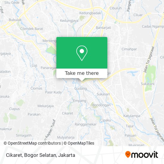 Cikaret, Bogor Selatan map