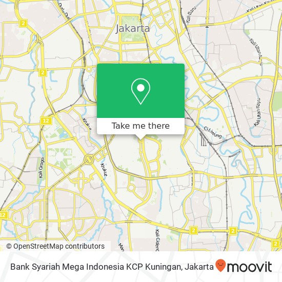 Bank Syariah Mega Indonesia KCP Kuningan map