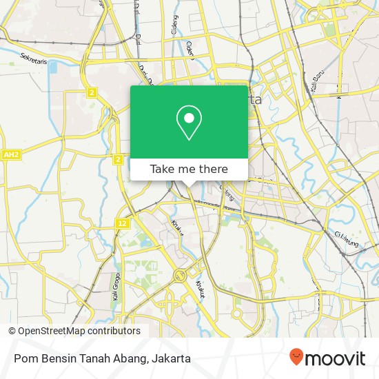 Pom Bensin Tanah Abang map