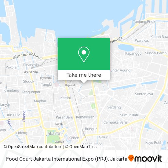 Food Court Jakarta International Expo (PRJ) map